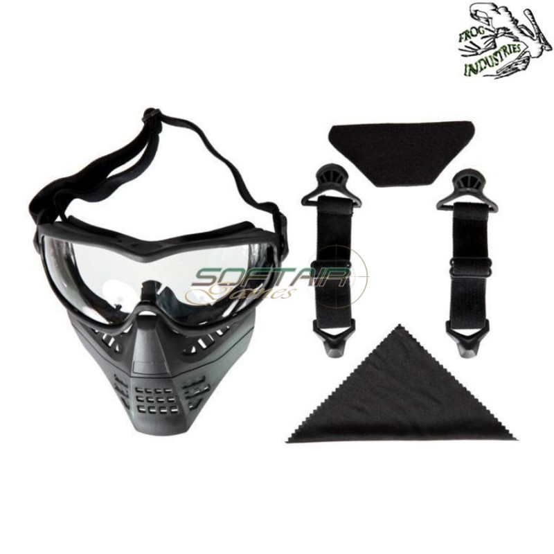 Ant mask black clear lens frog industries® (fi-026648-bk-cl)