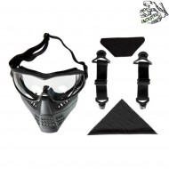 Ant mask black clear lens frog industries® (fi-026648-bk-cl)