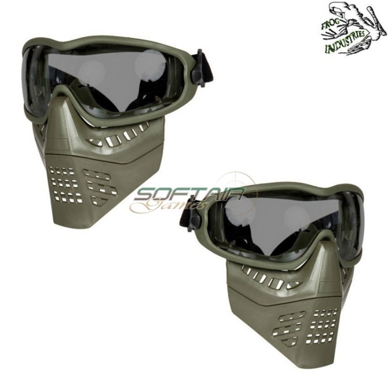 Ant mask olive drab smoke lens frog industries® (fi-026649-od-sm)