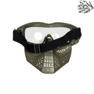 Maschera ant olive drab a lente clear frog industries® (fi-026650-od-cl)