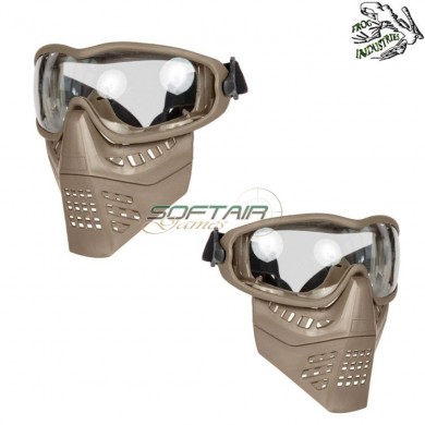 Ant mask dark earth clear lens frog industries® (fi-026652-de-cl)
