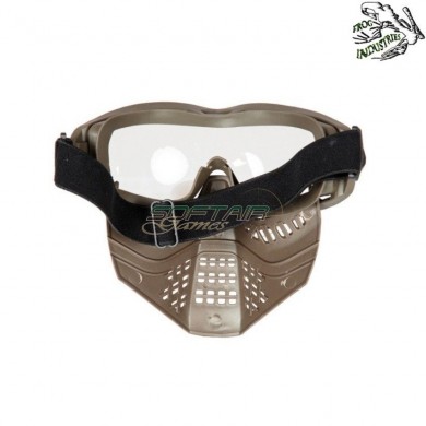 Ant mask dark earth clear lens frog industries® (fi-026652-de-cl)