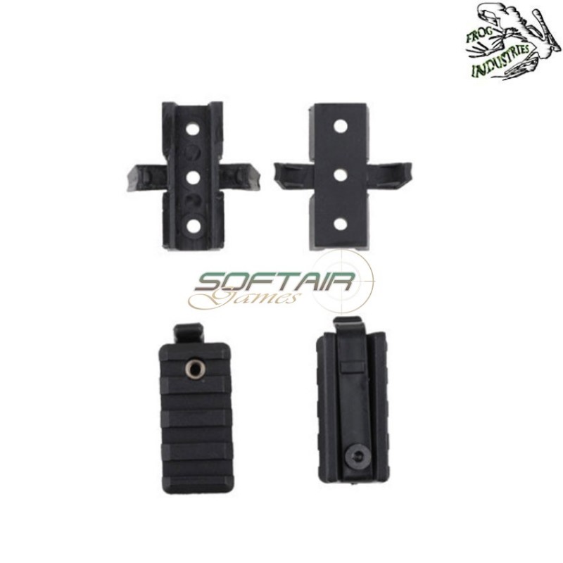 Set rail mount BLACK per elmetto Frog Industries® (fi-036271-bk)
