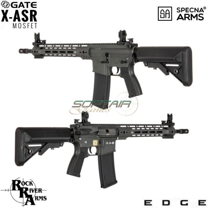 Electric Rifle Sa-e14 Edge™ Rra M4 LC Custom Carbine Replica Chaos Grey Specna Arms® (spe-01-027057)