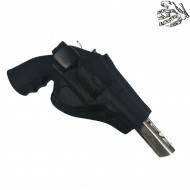 Revolver holster fabric black belt version frog industries® (fi-610673-bk)