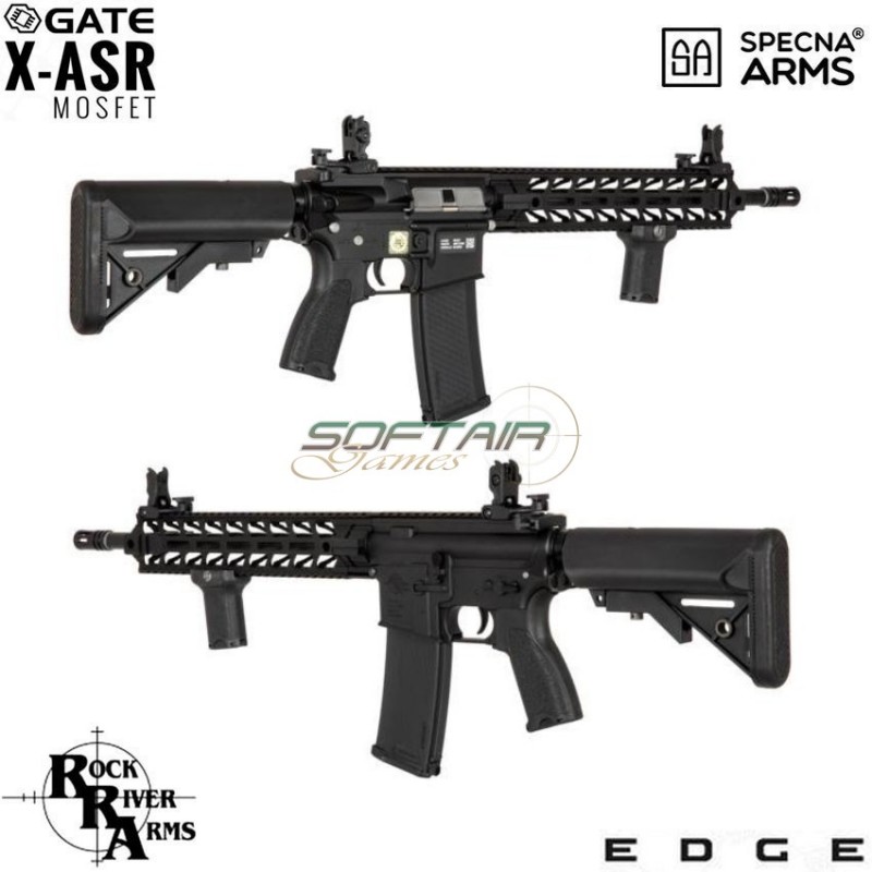 Electric Rifle Sa-e14 Edge™ Rra M4 Shark LC Custom Carbine Replica Black Specna Arms® (spe-01-023942)