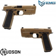 Pistola a gas h9 dark earth hudson emg (emg-110845)