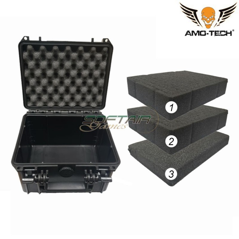 Tactical case black pel type 26x23x16.5cm amo-tech® (amt-pel-case-1) Tactical case black pel type 26x23x16.5cm amo-tech® (amt-pel-case-1)