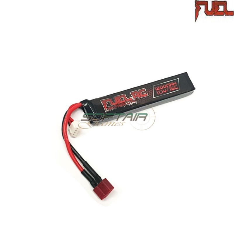 Batteria lipo deans 11.1x1200 15c fuel rc (fl-11.1x1200t-ds)