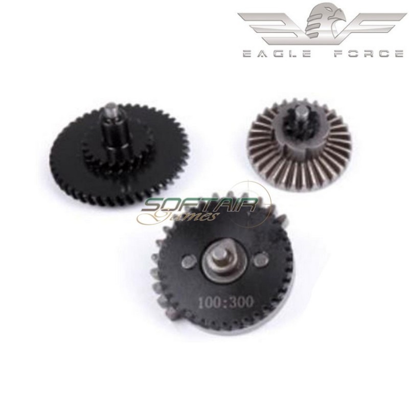 Set ingranaggi 100:300 acciaio cnc eagle force (ef-002-007)