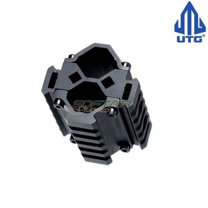 Tri-rail barrel mount black utg (utg-mnt-br003xl)