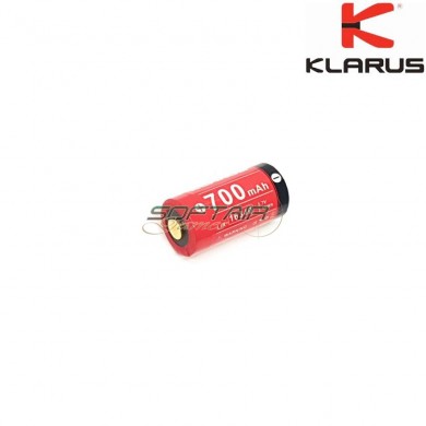 16340 rechargeable battery 3.7v x 700mah klarus (kl-16340)