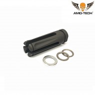 Flash hider rex grey 14x1mm cw amo-tech® (amt-96-gy)