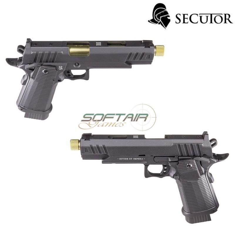 Co2 pistol ludus iii gold blowback secutor (sr-sal0002) Co2 pistol ludus iii gold blowback secutor (sr-sal0002)