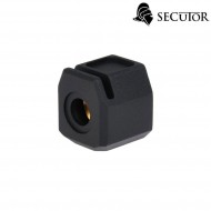 Black 14x1 ccw pistol compensator ​​secutor (sr-sal1004) Black 14x1 ccw pistol compensator ​​secutor (sr-sal1004)