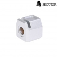 Silver 14x1 ccw pistol compensator ​​secutor (sr-sal1006)