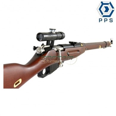 Fucile a molla m1891/30 mosin nagant real wood con pu ottica pps (pps-029607)