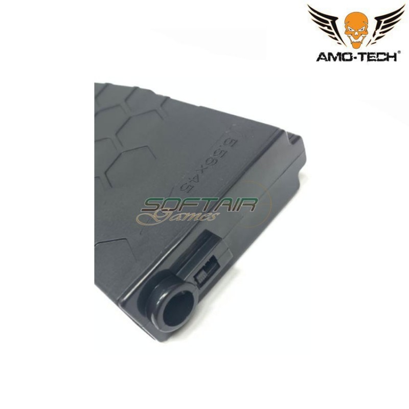 Set 5 caricatori monofilari 150bb charlie black per serie sr25 amo-tech® (amt-mc-charlie-bk-5)