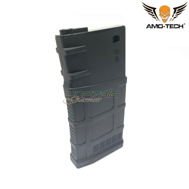 Set 5 caricatori monofilari 150bb charlie black per serie sr25 amo-tech® (amt-mc-charlie-bk-5)