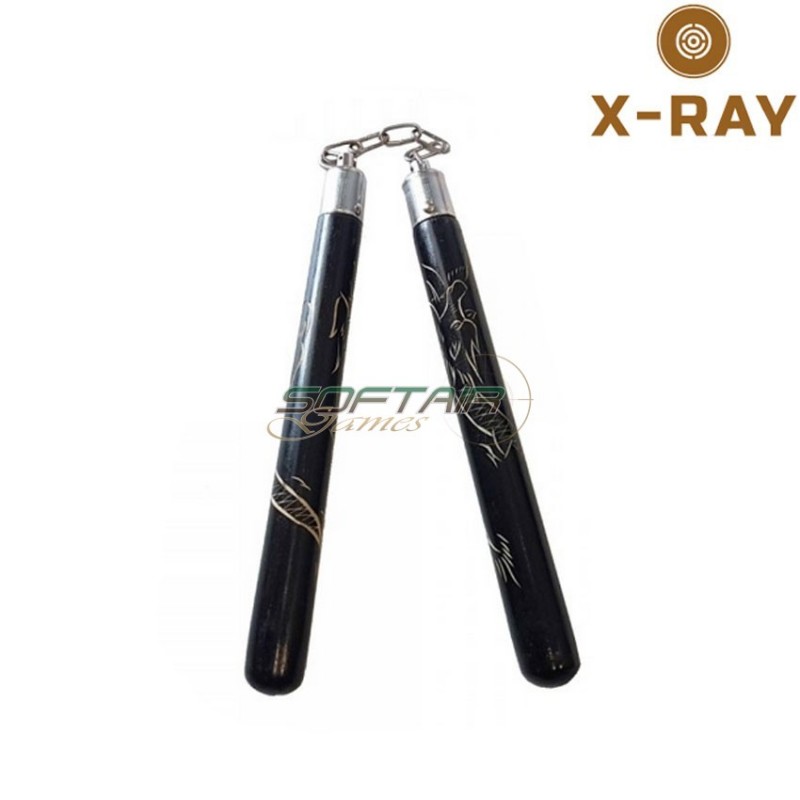 Nunchaku legno nero draghi cinesi x-ray (xr-253) Nunchaku legno nero draghi cinesi x-ray (xr-253)
