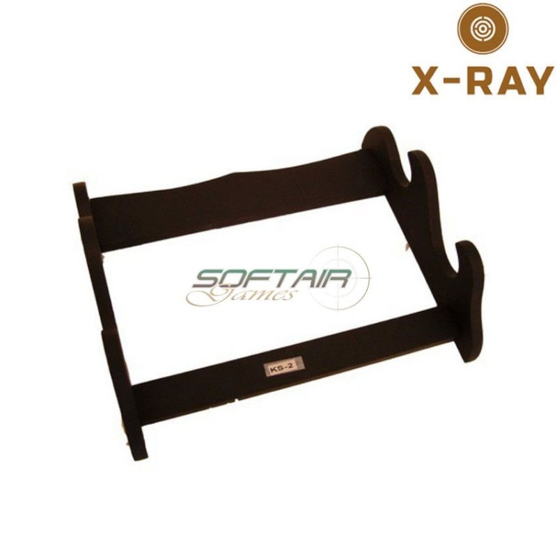Stand doppio in legno da muro per katana x-ray (xr-ks2)