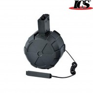 Electric magazine 1800bb drum m4/m16 black ics (ics-ic-mc239) Electric magazine 1800bb drum m4/m16 black ics (ics-ic-mc239)