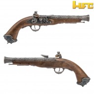 Pistola a gas pirate flintlock 18th century silver hfc (hfc-211997) Pistola a gas pirate flintlock 18th century silver hfc (hfc-211997)