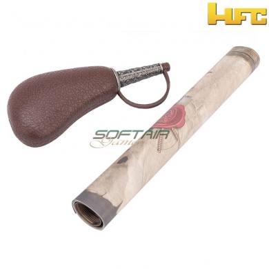 Pistola a gas pirate flintlock 18th century silver hfc (hfc-211997)