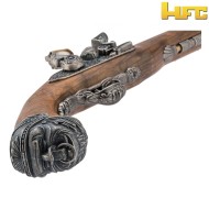 Gas pistol pirate flintlock 18th century silver hfc (hfc-211997)