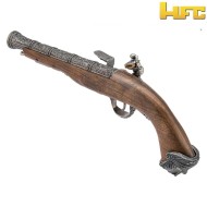 Gas pistol pirate flintlock 18th century silver hfc (hfc-211997)