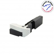Ambi magazine catch silver cnc for glock marui/we/vfc series airsoft artisan (aa-glock-02-sv)