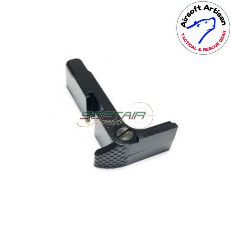 Ambi magazine catch black cnc for glock marui/we/vfc series airsoft artisan (aa-glock-02-bk)
