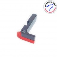 Ambi magazine catch red cnc for glock marui/we/vfc series airsoft artisan (aa-glock-02-rd)
