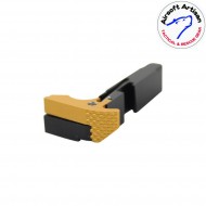Ambi magazine catch gold cnc per glock marui/we/vfc series airsoft artisan (aa-glock-02-gd)