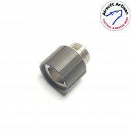 Adattatore black 11mm cw a 14mm ccw per we pistole airsoft artisan (aa-glock-04-bk)