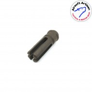 Silencer & prong flash hider dark earth 6.2" sf type 14mm ccw airsoft artisan (aa-sil-05-de-a)