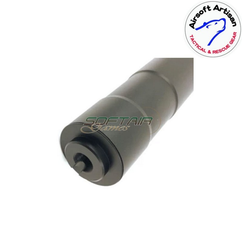 Silenziatore black dtk type 14mm ccw airsoft artisan (aa-sil-06-14)