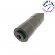 Silencer black dtk type 14mm ccw airsoft artisan (aa-sil-06-14)