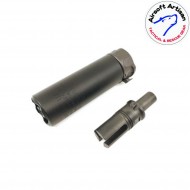 Silenziatore & spegnifiamma per mp7/vector black sf type 11mm ccw airsoft artisan (aa-sil-09-bk-a) Silenziatore & spegnifiamma per mp7/vector black sf type 11mm ccw airsoft artisan (aa-sil-09-bk-a)