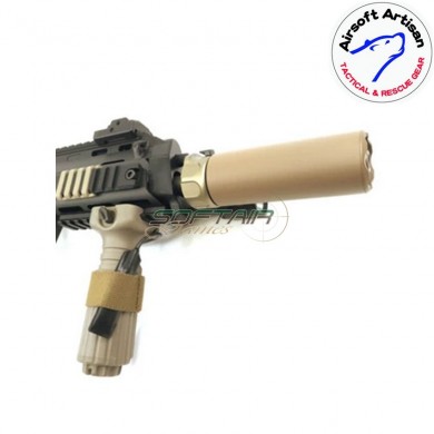 Silenziatore & spegnifiamma per mp7/vector black sf type 11mm cw airsoft artisan (aa-sil-09-bk-b)