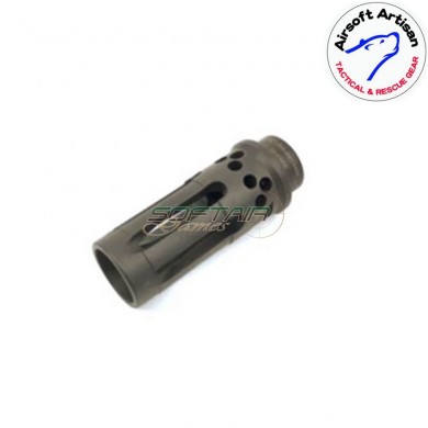 Flash hider sf type w comp 14mm ccw airsoft artisan (aa-fh-02)
