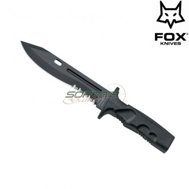 Survival combat knife leonida black fox knives (fx-0171107)