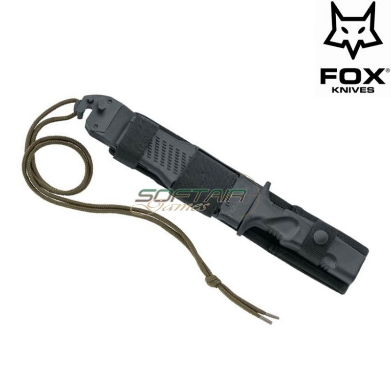 Coltello survival combat leonida black fox knives (fx-0171107)