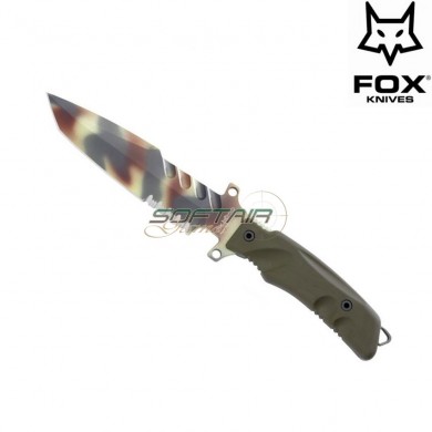 Survival knife fighting predator i desert camo fox knives (fx-g2dc)