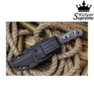 Coltello tactical lama fissa echo d2 black titanium kizlyar supreme (kz-kk0062)