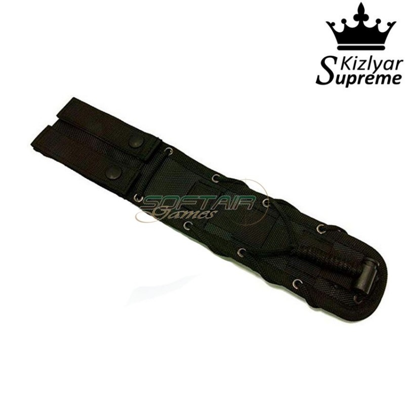 Coltello tactical lama fissa vendetta aus-8 black titanium kizlyar supreme (kz-kk0220)