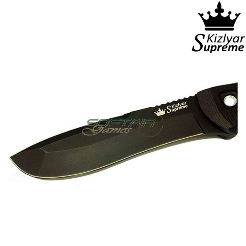Coltello tactical lama fissa vendetta aus-8 black titanium kizlyar supreme (kz-kk0220)