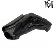 Fab gl-core style stock black for aeg milsim series (ms-g100-bk)