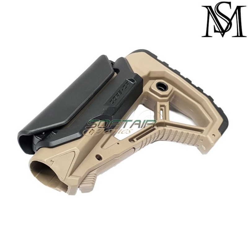 Calcio fab gl-core style dark earth/black per aeg milsim series (ms-g100-de/bk)