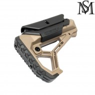 Fab gl-core style stock dark earth/black for aeg milsim series (ms-g100-de/bk)